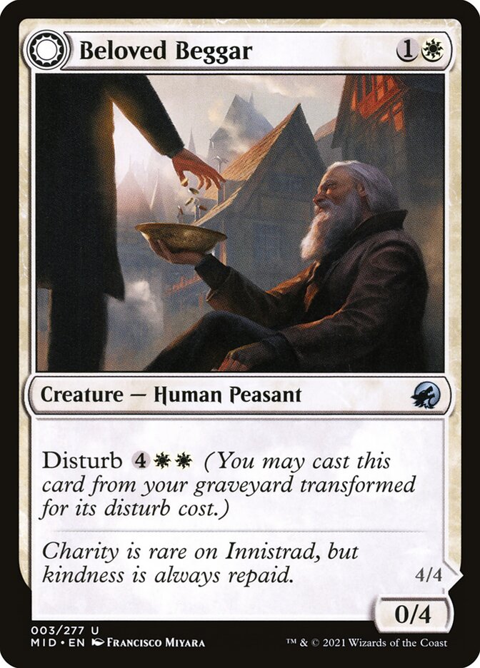 Beloved Beggar // Generous Soul 3/277 (Innistrad: Midnight Hunt)  - Foil | Good Games Cannington