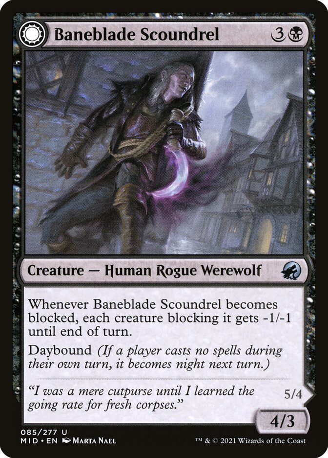 Baneblade Scoundrel 85 (Innistrad: Midnight Hunt)  | Good Games Cannington