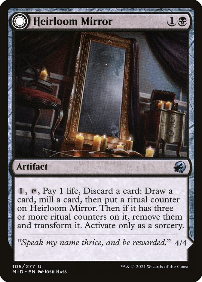 Heirloom Mirror // Inherited Fiend 105/277 (Innistrad: Midnight Hunt)  | Good Games Cannington