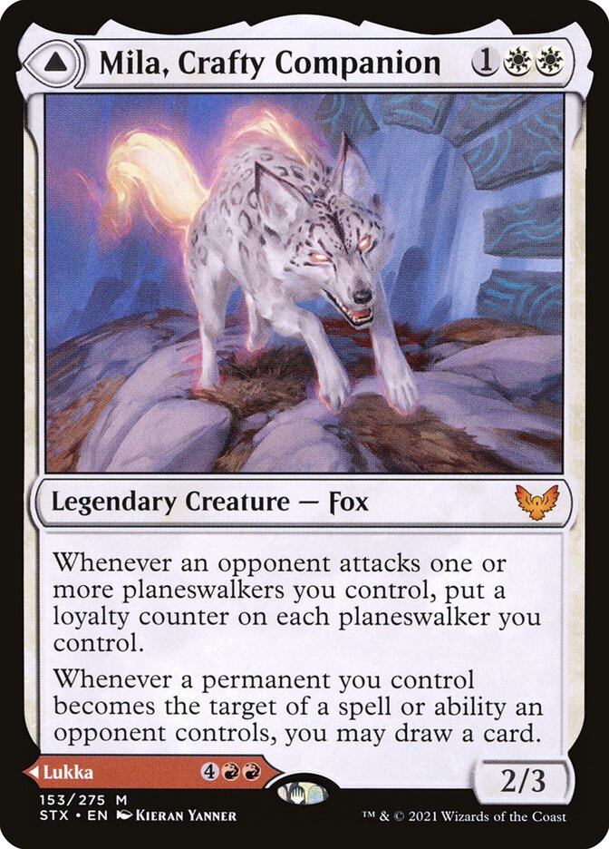 Mila, Crafty Companion // Lukka, Wayward Bonder 153 (Strixhaven: School of Mages)  | Good Games Cannington