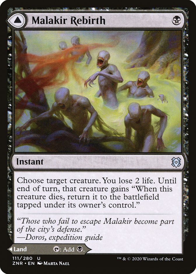 Malakir Rebirth // Malakir Mire 111 (Zendikar Rising)  | Good Games Cannington