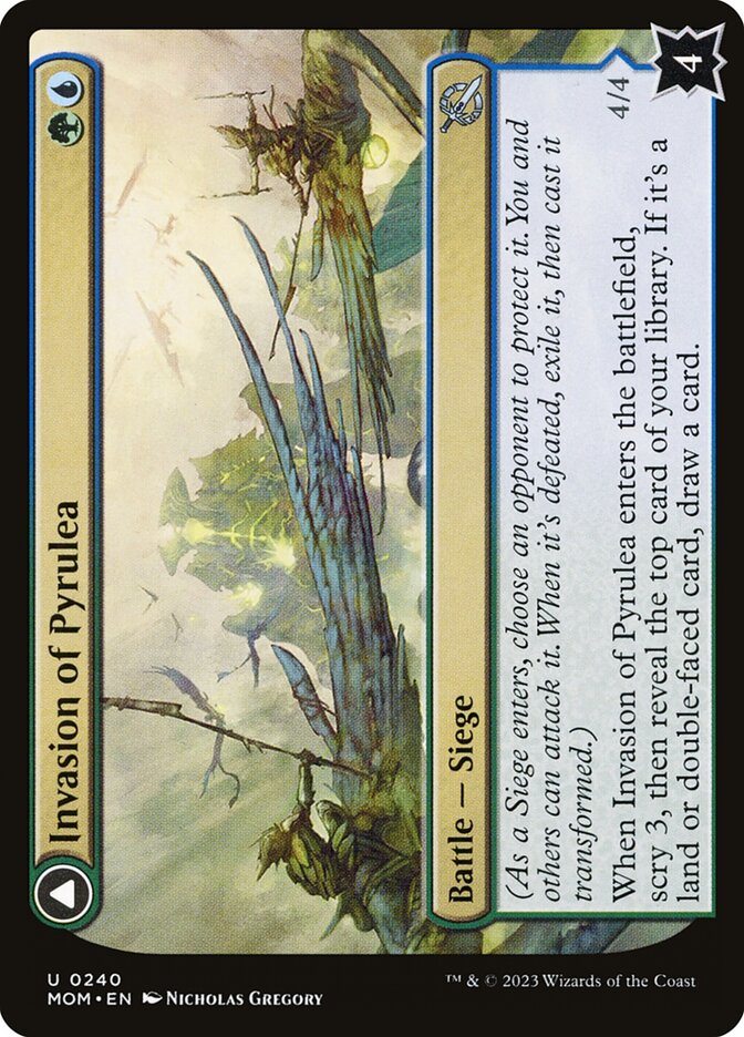 Invasion of Pyrulea // Gargantuan Slabhorn 240/291 (March of the Machine)  - Foil | Good Games Cannington