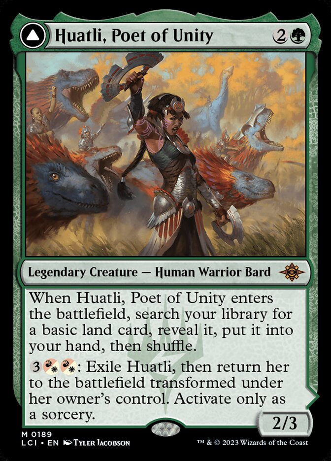 Huatli, Poet of Unity // Roar of the Fifth People 189 (The Lost Caverns of Ixalan)  | Good Games Cannington