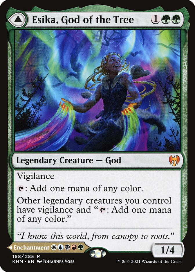 Esika, God of the Tree // The Prismatic Bridge 168 (Kaldheim)  | Good Games Cannington