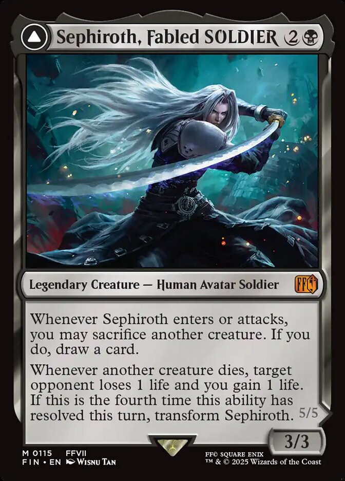 Sephiroth, Fabled SOLDIER // Sephiroth, One-Winged Angel 115 (FINAL FANTASY)  | Good Games Cannington