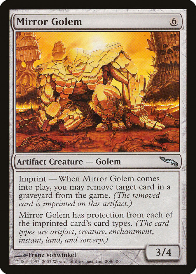 Mirror Golem 208/306 (Mirrodin)  | Good Games Cannington