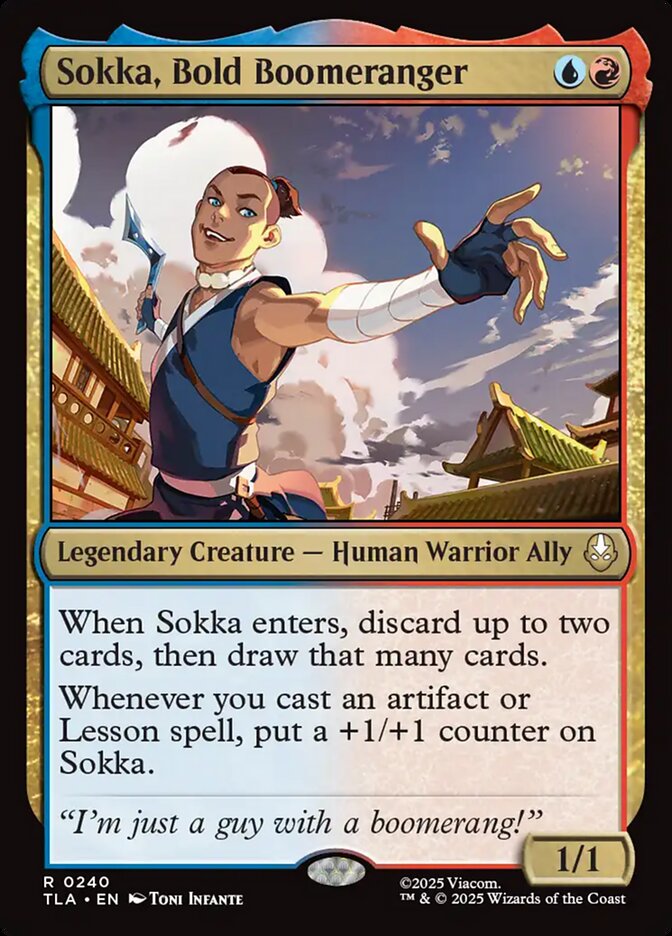 Sokka Bold Boomeranger 240 (Avatar: The Last Airbender)  - Foil | Good Games Cannington