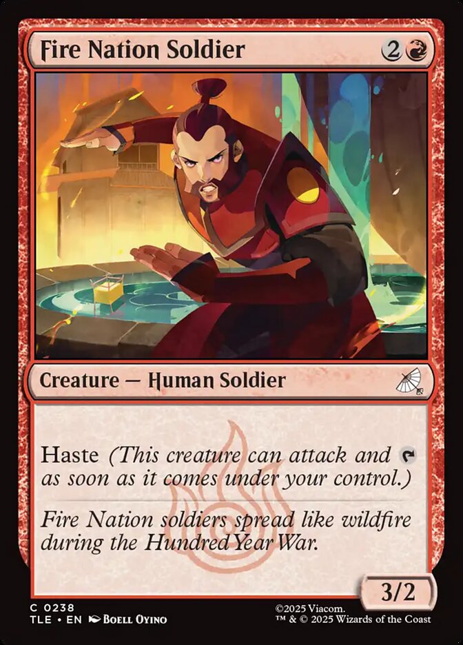 Fire Nation Soldier 238 (Avatar: The Last Airbender: Eternal-Legal)  - Foil | Good Games Cannington