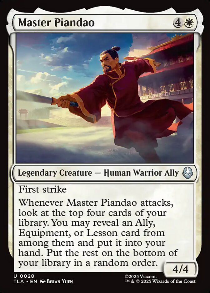 Master Piandao 28 (Avatar: The Last Airbender)  - Foil | Good Games Cannington