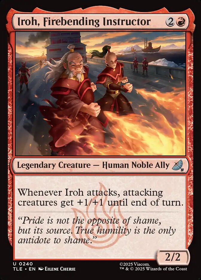 Iroh, Firebending Instructor 240/317 (Avatar: The Last Airbender: Eternal-Legal)  - Foil | Good Games Cannington