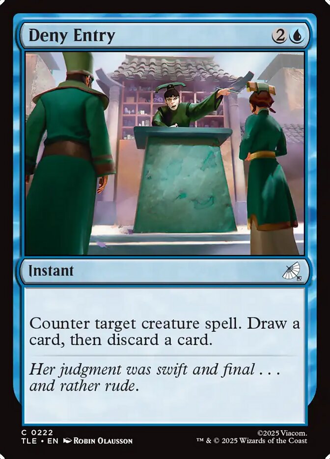 Deny Entry 222 (Avatar: The Last Airbender: Eternal-Legal)  - Foil | Good Games Cannington