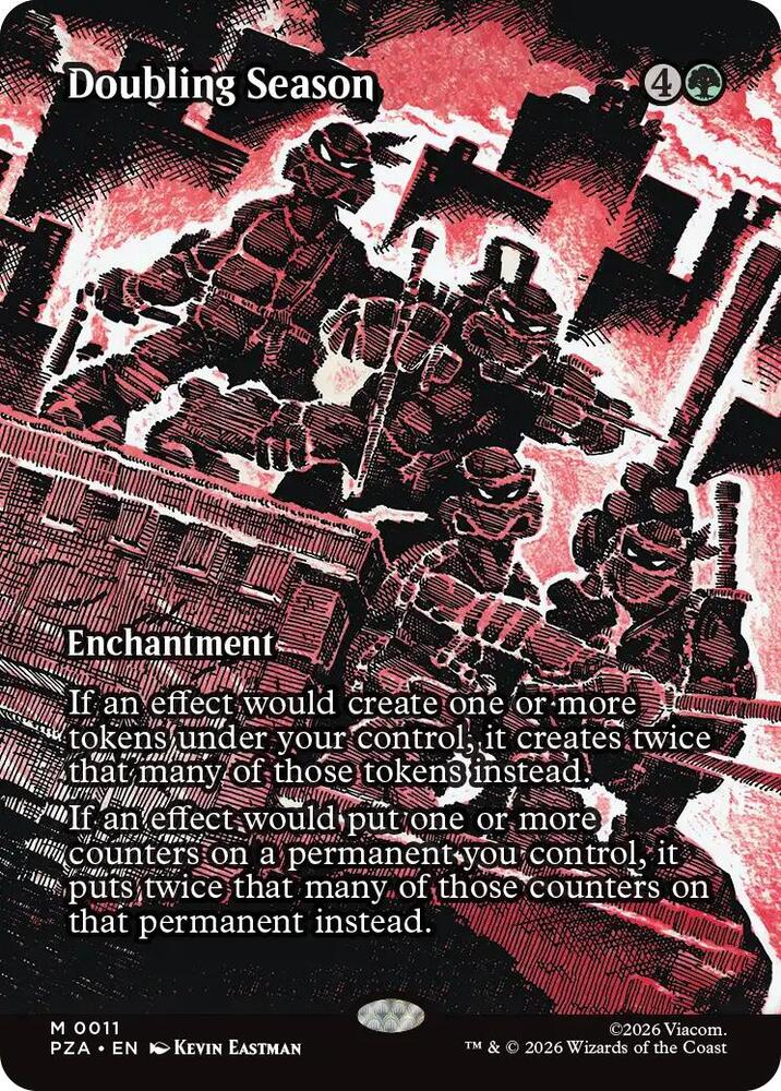 Doubling Season Borderless 11 (Teenage Mutant Ninja Turtles Source Material)  | Good Games Cannington