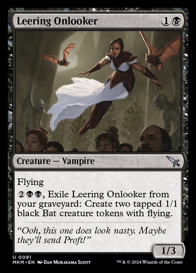 Leering Onlooker 91 (Murders at Karlov Manor)  - Foil | Good Games Cannington