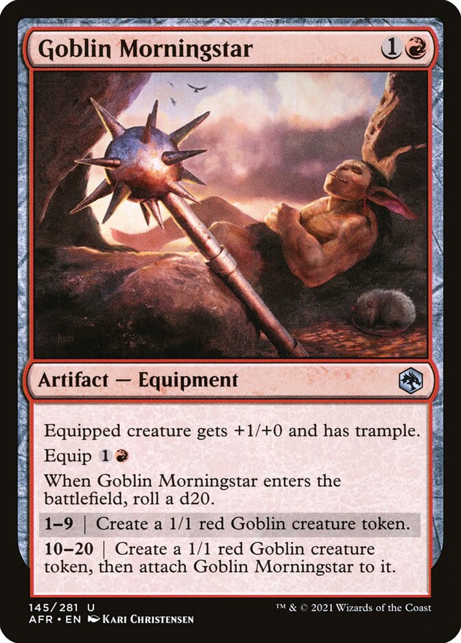 Goblin Morningstar 145 (Adventures in the Forgotten Realms)  - Foil | Good Games Cannington