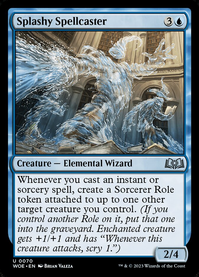 Splashy Spellcaster 70/276 (Wilds of Eldraine)  - Foil | Good Games Cannington