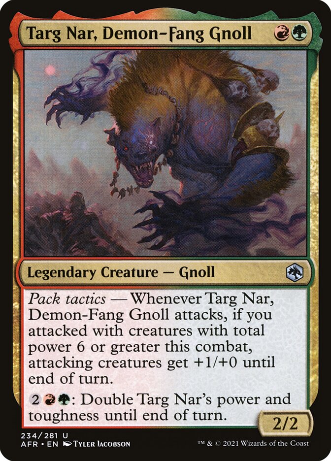 Targ Nar, Demon-Fang Gnoll 234 (Adventures in the Forgotten Realms)  - Foil | Good Games Cannington