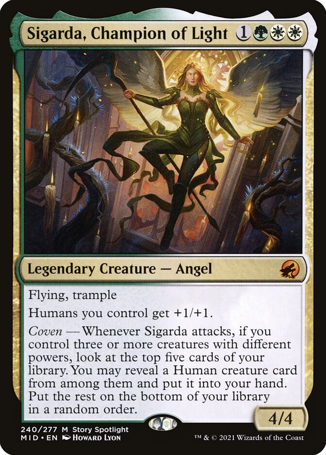 Sigarda, Champion of Light 240 (Innistrad: Midnight Hunt)  | Good Games Cannington