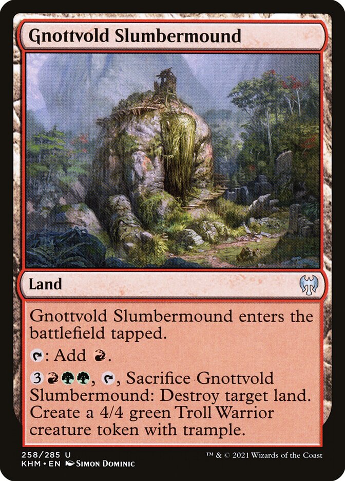 Gnottvold Slumbermound 258 (Kaldheim)  | Good Games Cannington