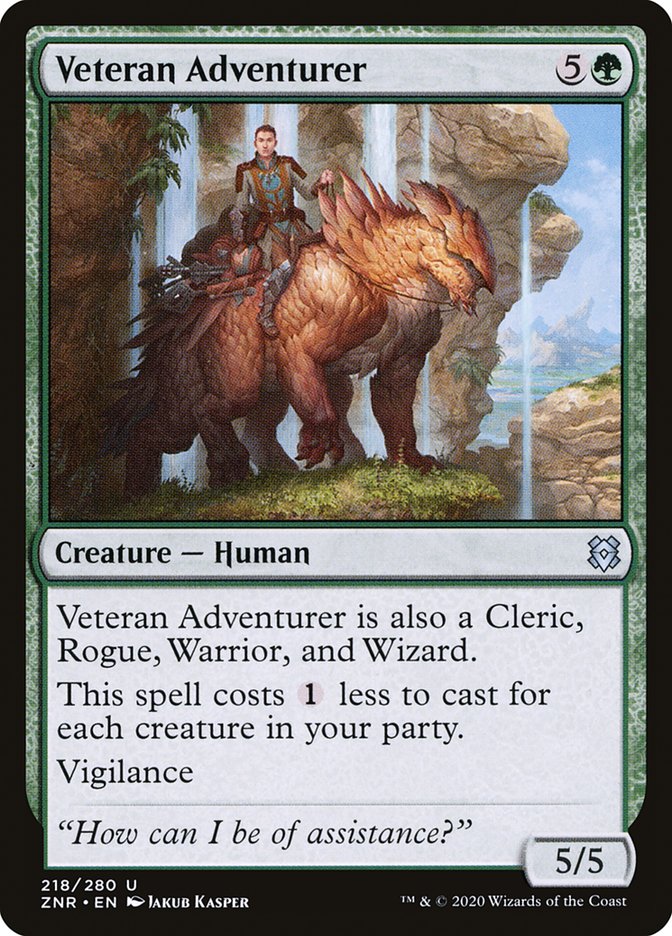 Veteran Adventurer 218 (Zendikar Rising)  | Good Games Cannington