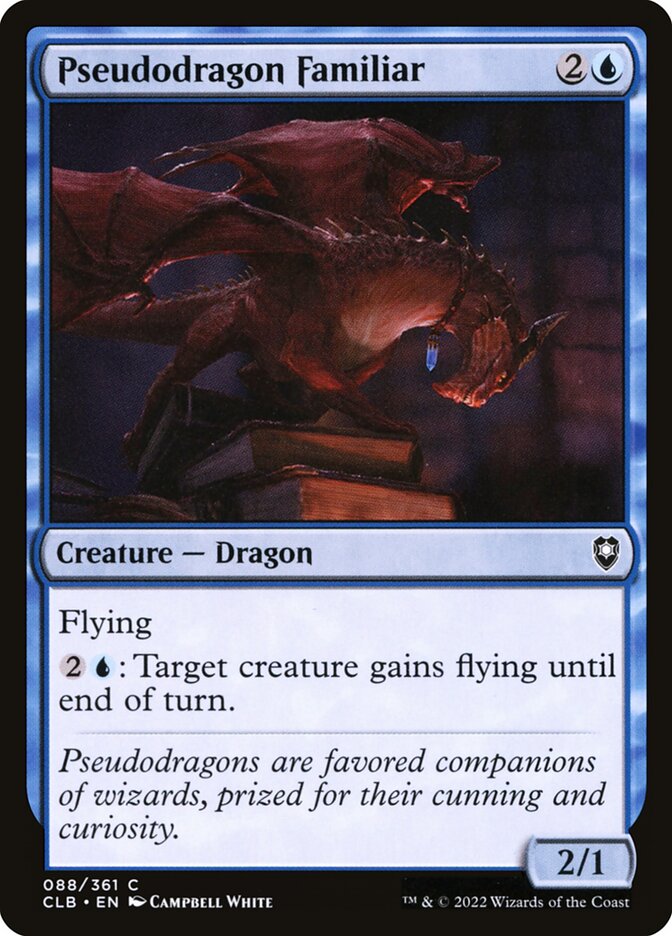 Pseudodragon Familiar 88 (Commander Legends: Battle for Baldur's Gate)  | Good Games Cannington