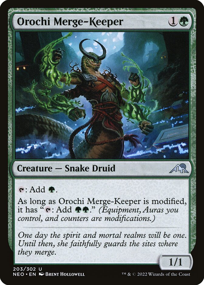 Orochi Merge-Keeper 203/302 (Kamigawa: Neon Dynasty)  | Good Games Cannington