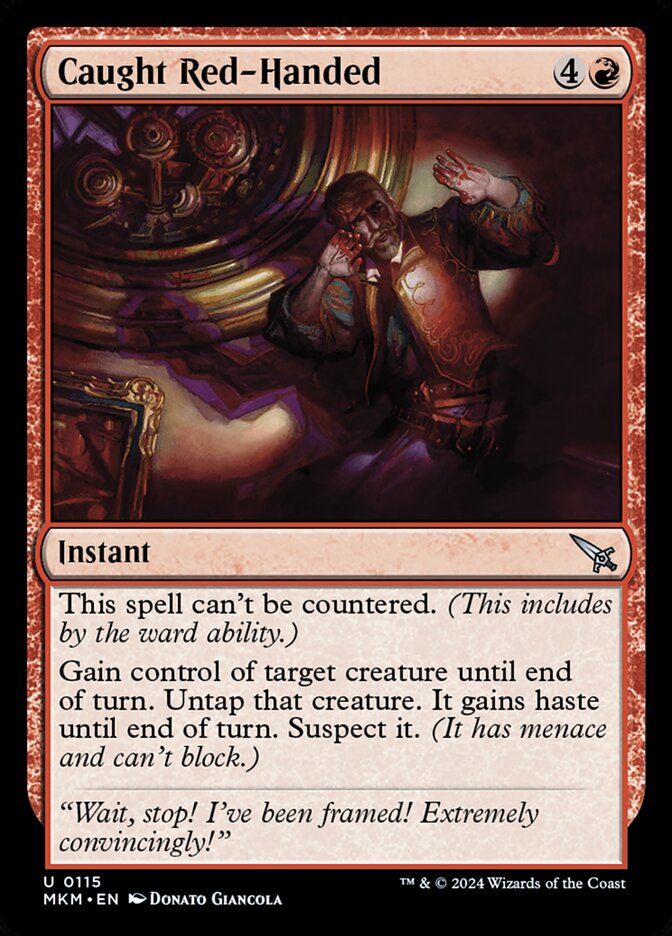 Caught Red-Handed 115 (Murders at Karlov Manor)  - Foil | Good Games Cannington