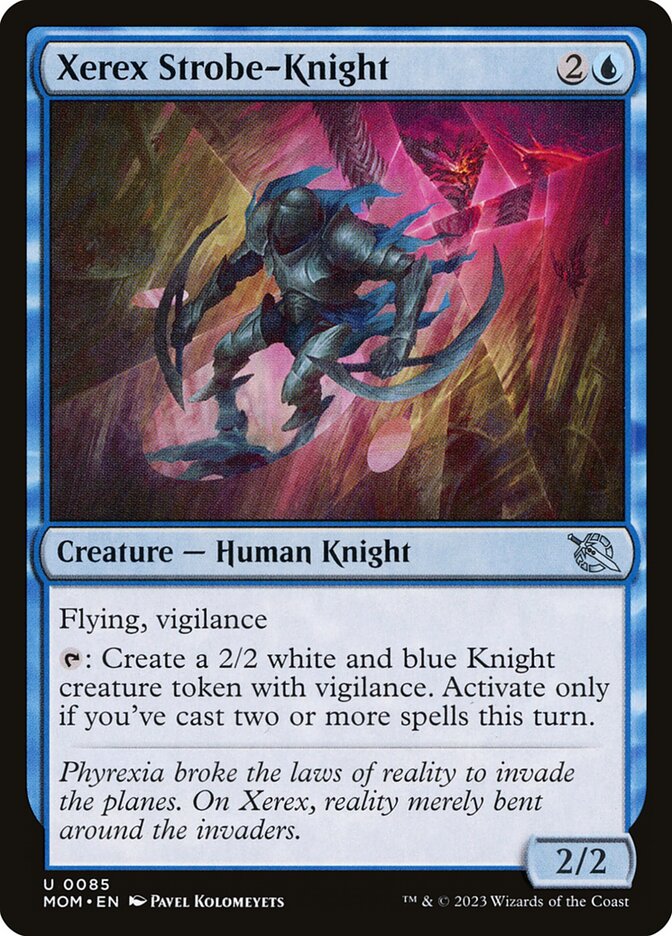 Xerex Strobe-Knight 85 (March of the Machine)  - Foil | Good Games Cannington