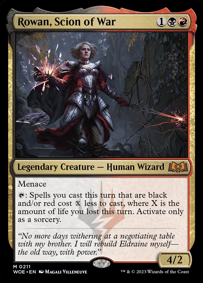Rowan, Scion of War 211 (Wilds of Eldraine)  | Good Games Cannington