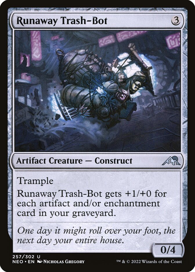 Runaway Trash-Bot 257/302 (Kamigawa: Neon Dynasty)  | Good Games Cannington
