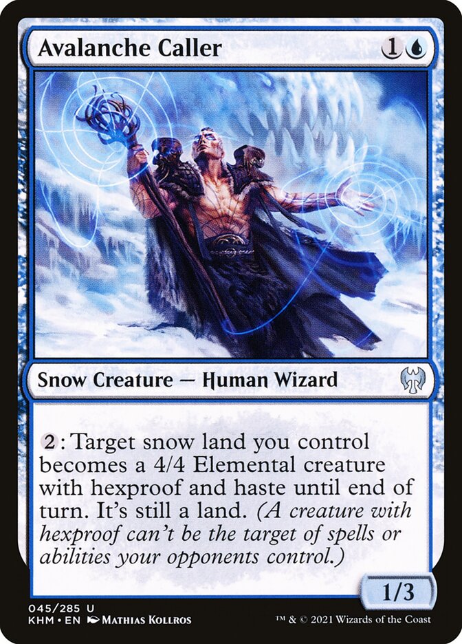 Avalanche Caller 45 (Kaldheim)  - Foil | Good Games Cannington