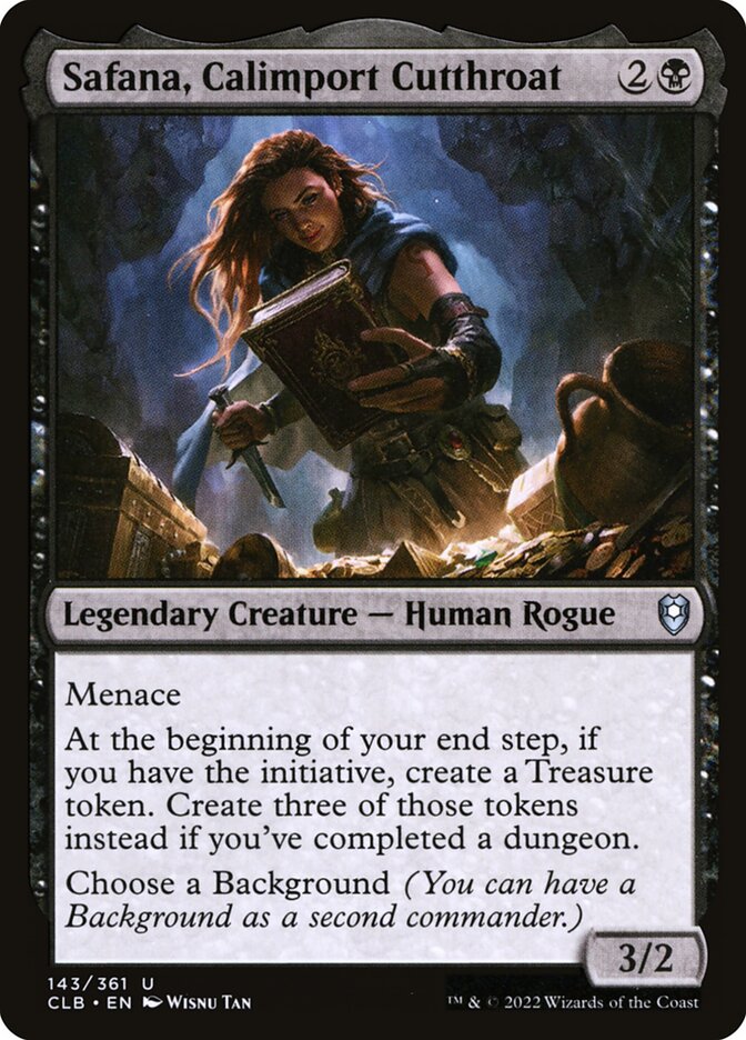Safana, Calimport Cutthroat 143 (Commander Legends: Battle for Baldur's Gate)  | Good Games Cannington