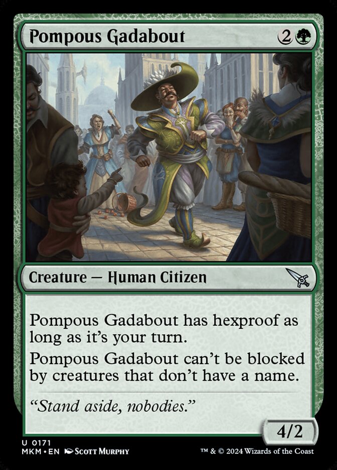 Pompous Gadabout 171/286 (Murders at Karlov Manor)  - Foil | Good Games Cannington