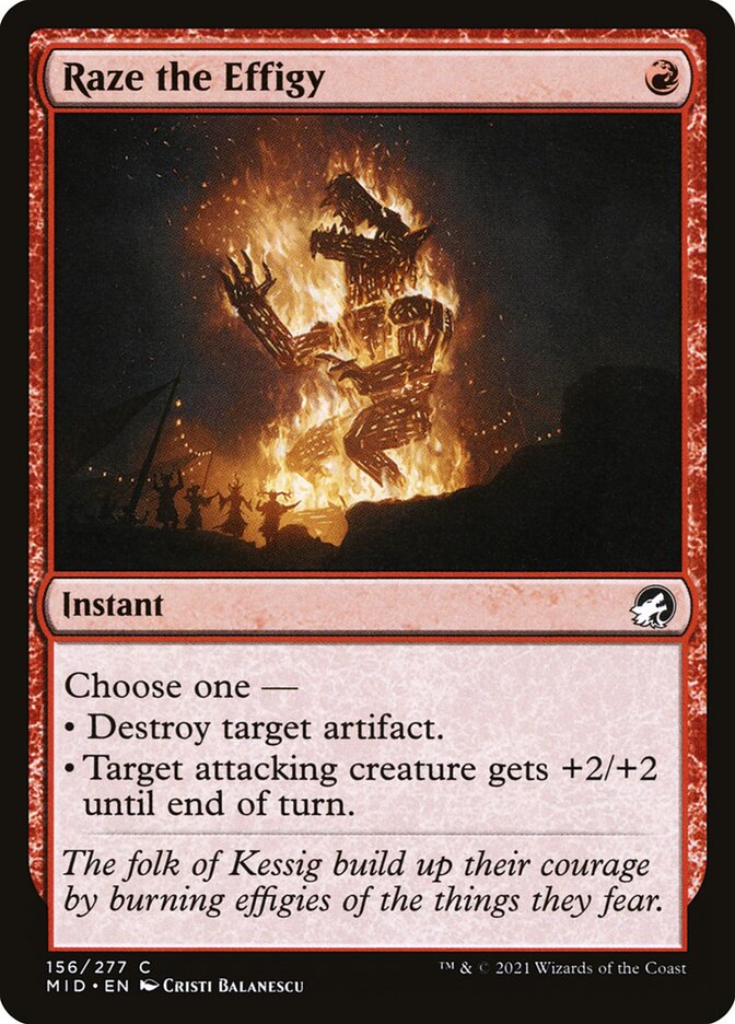 Raze the Effigy 156/277 (Innistrad: Midnight Hunt)  | Good Games Cannington
