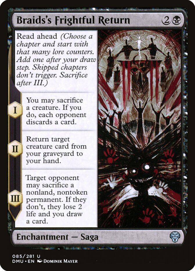 Braids's Frightful Return 85/281 (Dominaria United)  - Foil | Good Games Cannington