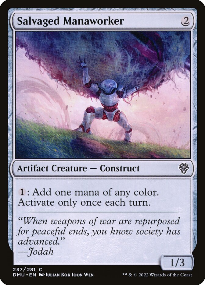 Salvaged Manaworker 237 (Dominaria United)  - Foil | Good Games Cannington