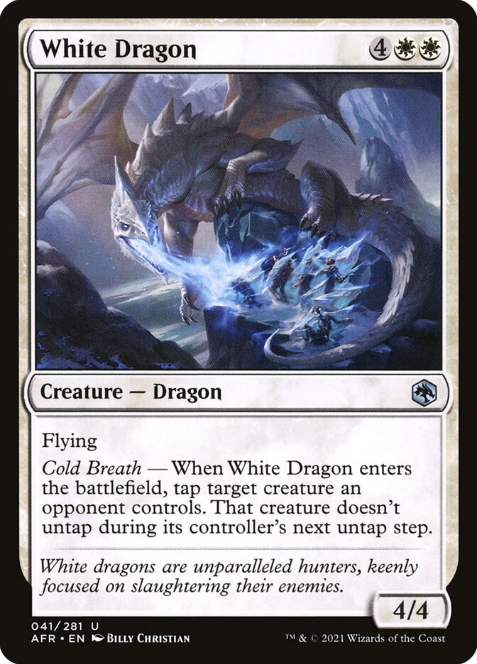 White Dragon 41 (Adventures in the Forgotten Realms)  - Foil | Good Games Cannington