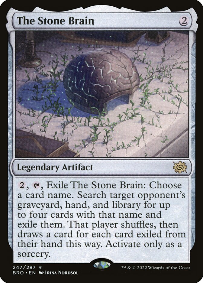 The Stone Brain 247/287 (The Brothers' War)  - Foil | Good Games Cannington