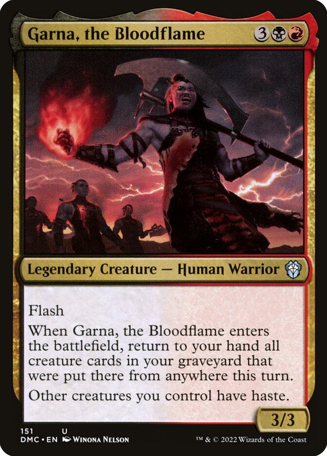 Garna, the Bloodflame 151 (Commander: Dominaria United)  | Good Games Cannington