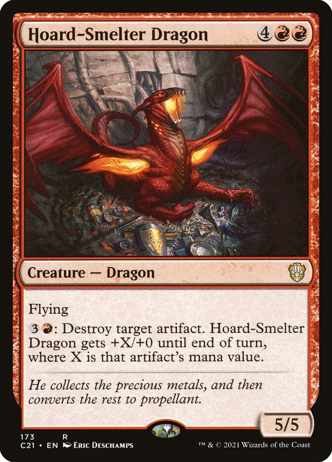Hoard-Smelter Dragon 173 (Commander 2021)  | Good Games Cannington