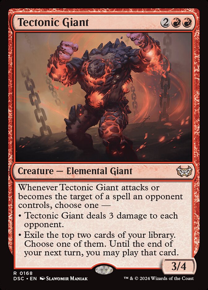 Tectonic Giant 168/40 (Commander: Duskmourn: House of Horror)  | Good Games Cannington