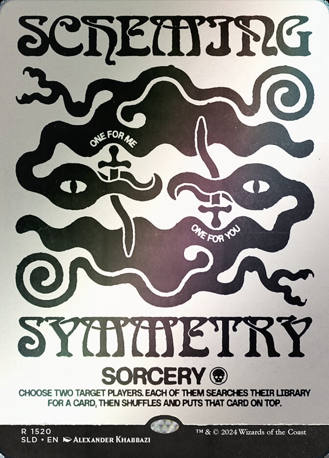Scheming Symmetry 1520 (Secret Lair Drop Series)  - Borderless Rainbow Foil | Good Games Cannington