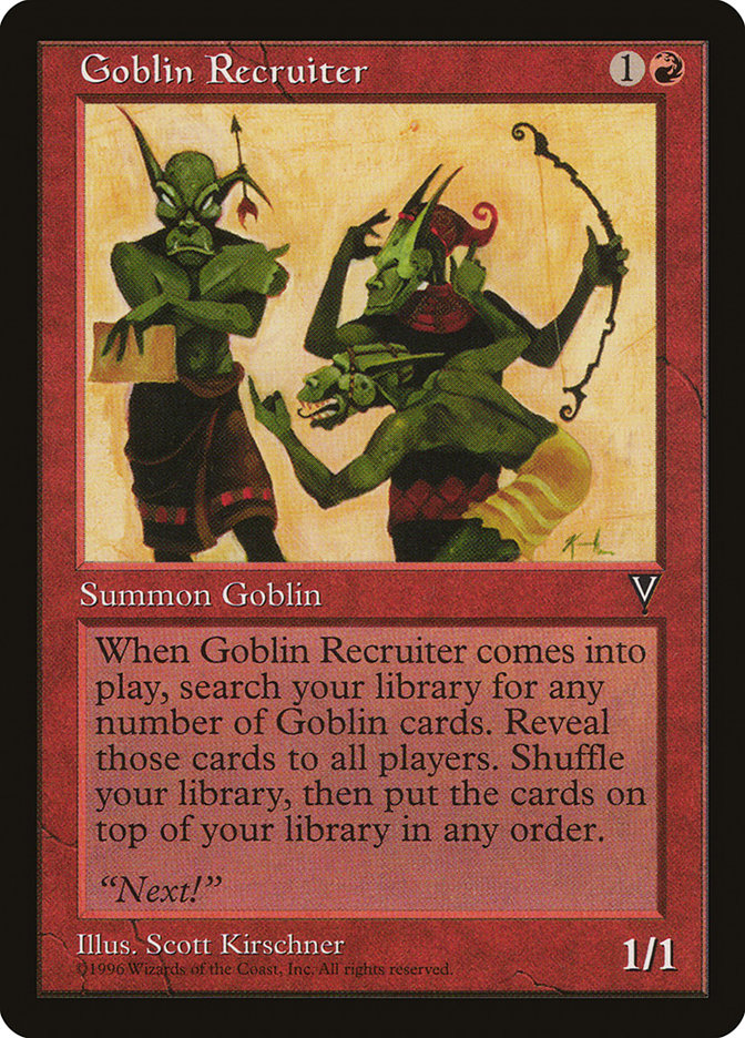 Goblin Recruiter 80/167 (Visions)  | Good Games Cannington