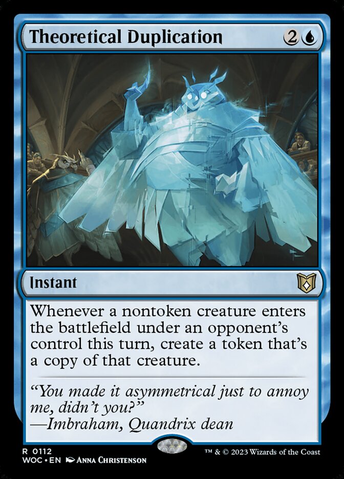Theoretical Duplication 112 (Commander: Wilds of Eldraine)  | Good Games Cannington