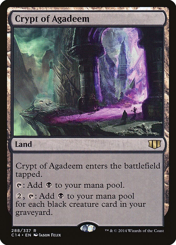 Crypt of Agadeem 288/337 (Commander 2014)  | Good Games Cannington