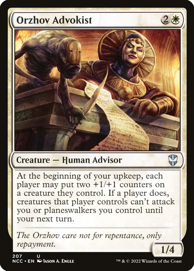 Orzhov Advokist 207 (Commander: Streets of New Capenna)  | Good Games Cannington