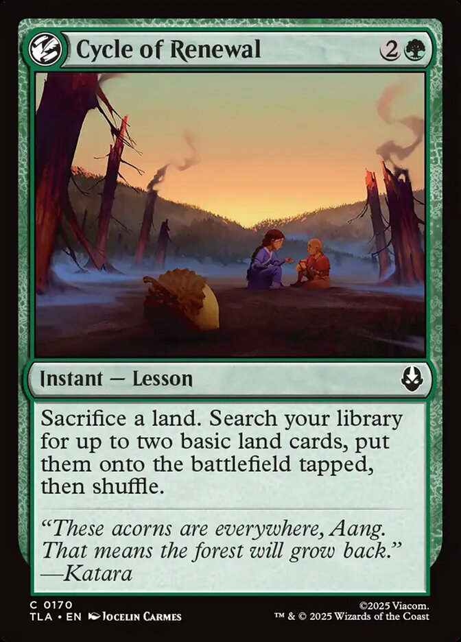 Cycle of Renewal 170/286 (Avatar: The Last Airbender)  - Foil | Good Games Cannington