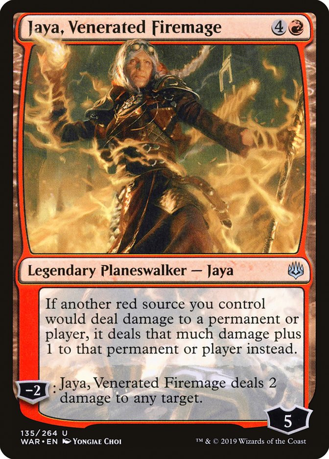 Jaya, Venerated Firemage 135 (War of the Spark)  | Good Games Cannington