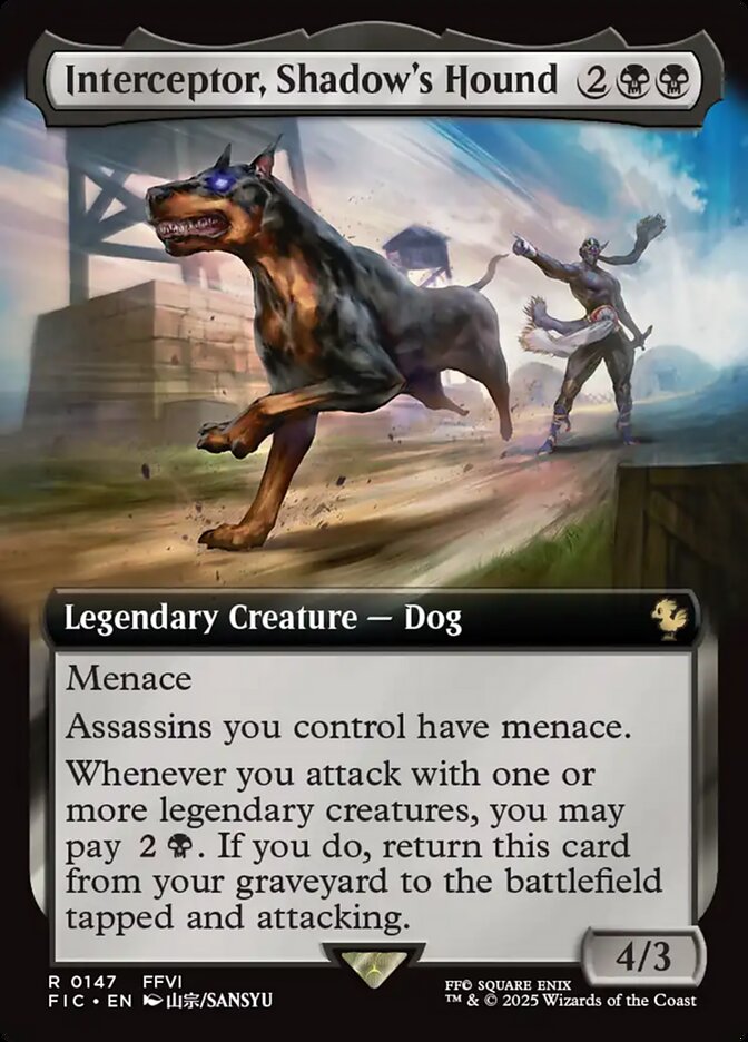 Interceptor, Shadow's Hound 147 (Commander: FINAL FANTASY)  - Extended Art | Good Games Cannington