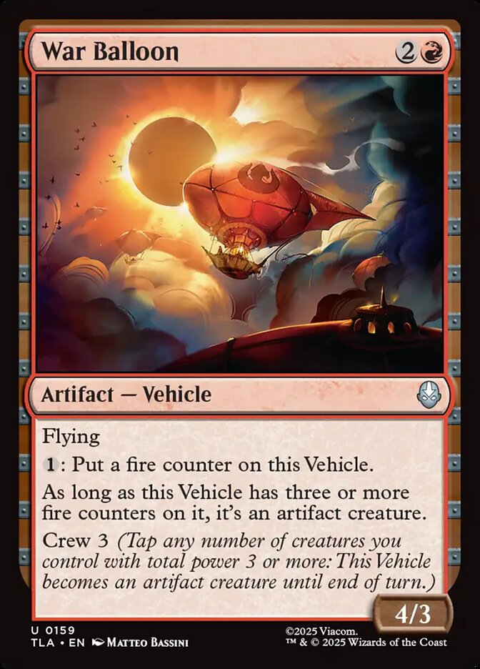 War Balloon 159/286 (Avatar: The Last Airbender)  - Foil | Good Games Cannington