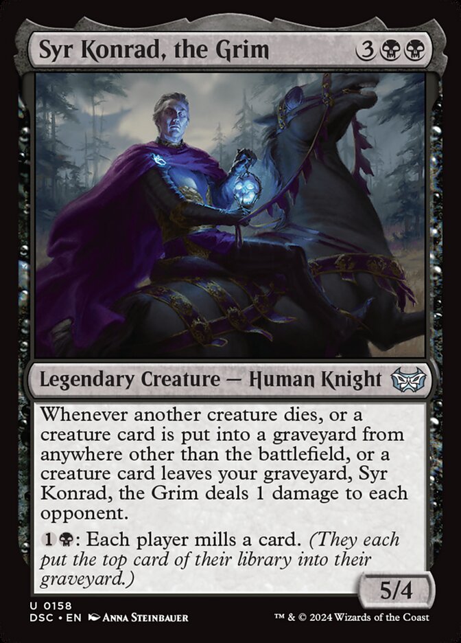 Syr Konrad, the Grim 158/40 (Commander: Duskmourn: House of Horror)  | Good Games Cannington